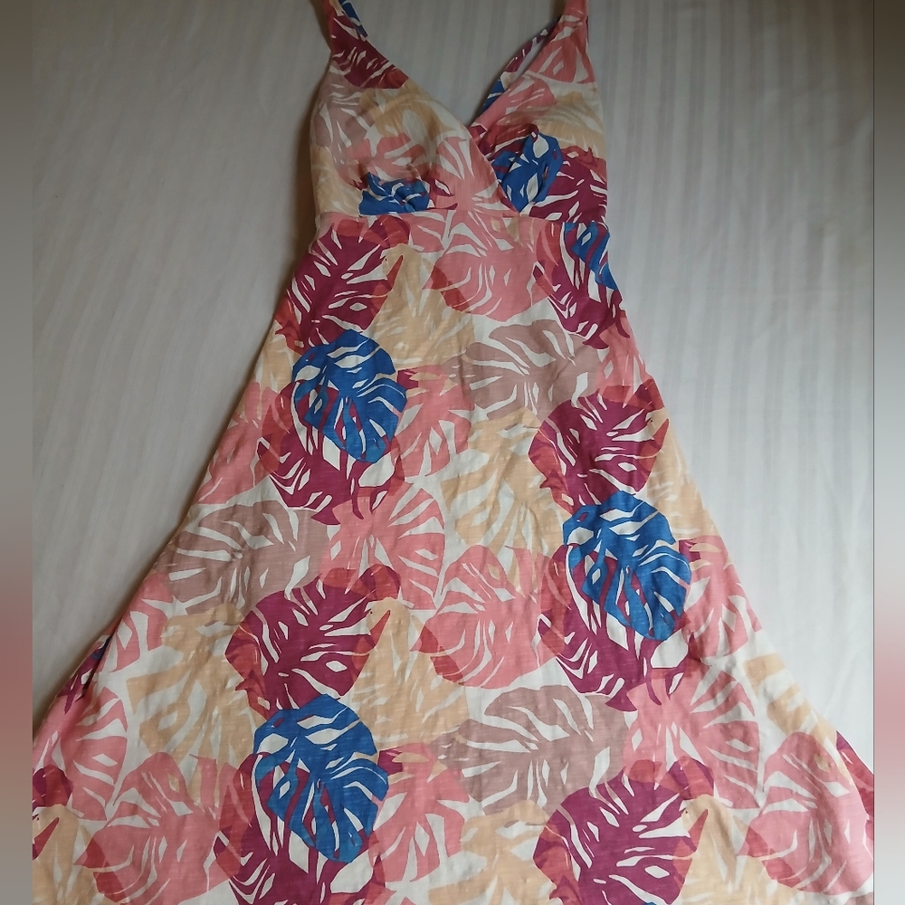 Patagonia Dress Small Amber Dawn Organic Cotton Mini Babydoll Casual Active